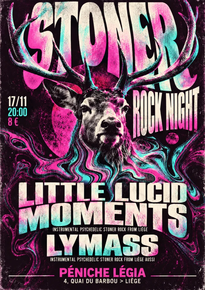 Affiche pour Little Lucid Moment — concert de stoner rock